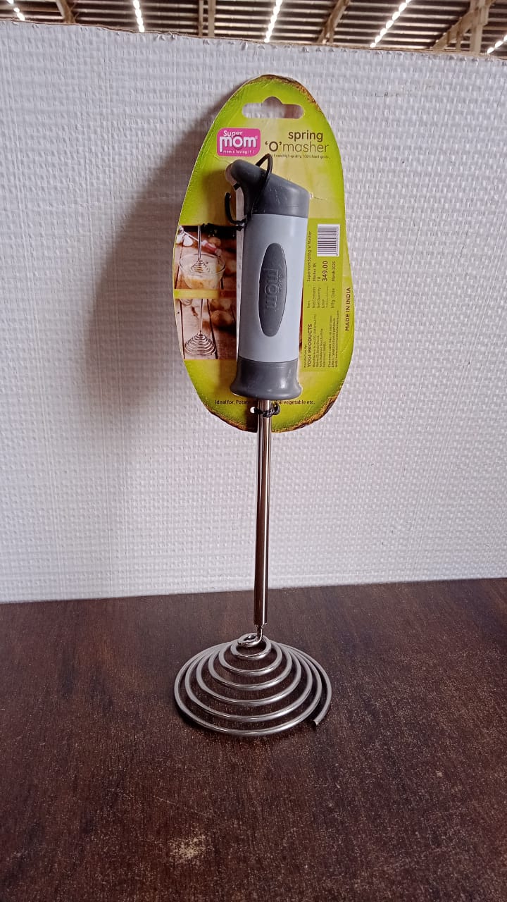 Supermom Spring O’Masher Heavy Duty Stainless Steel Vegetable & Potato Masher Supermom Spring O’Masher Heavy Duty Stainless Steel Vegetable & Potato Masher